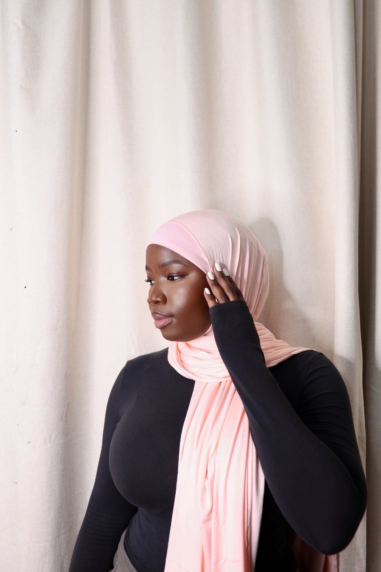 Light Pink Jersey Hijab