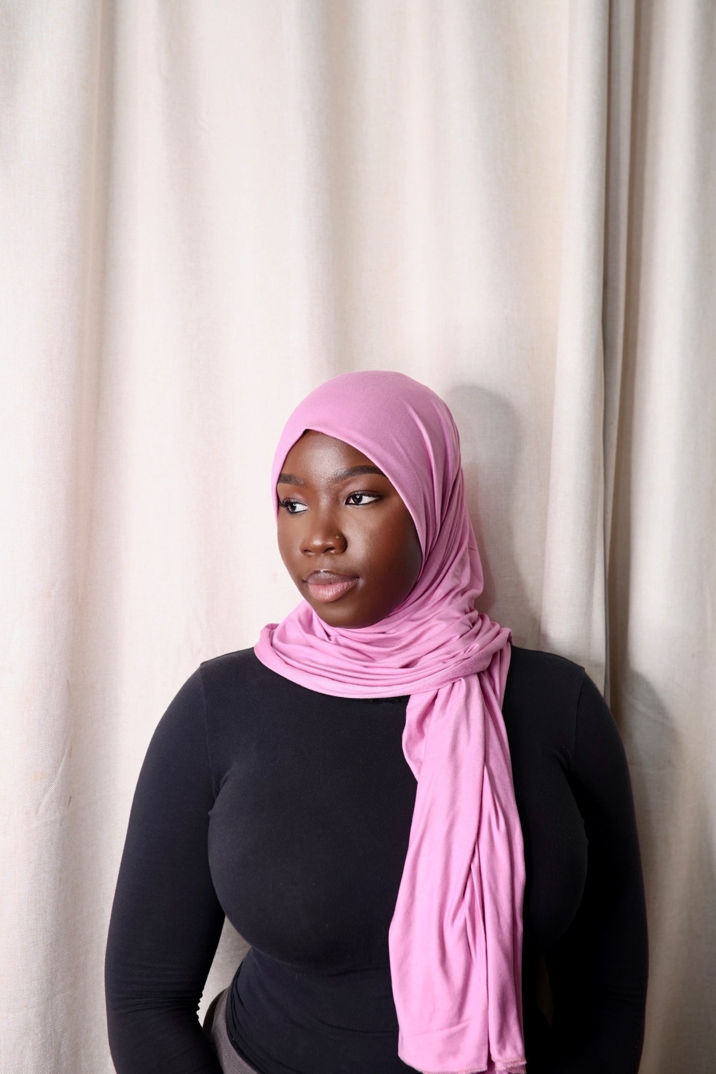 Pink Jersey Hijab