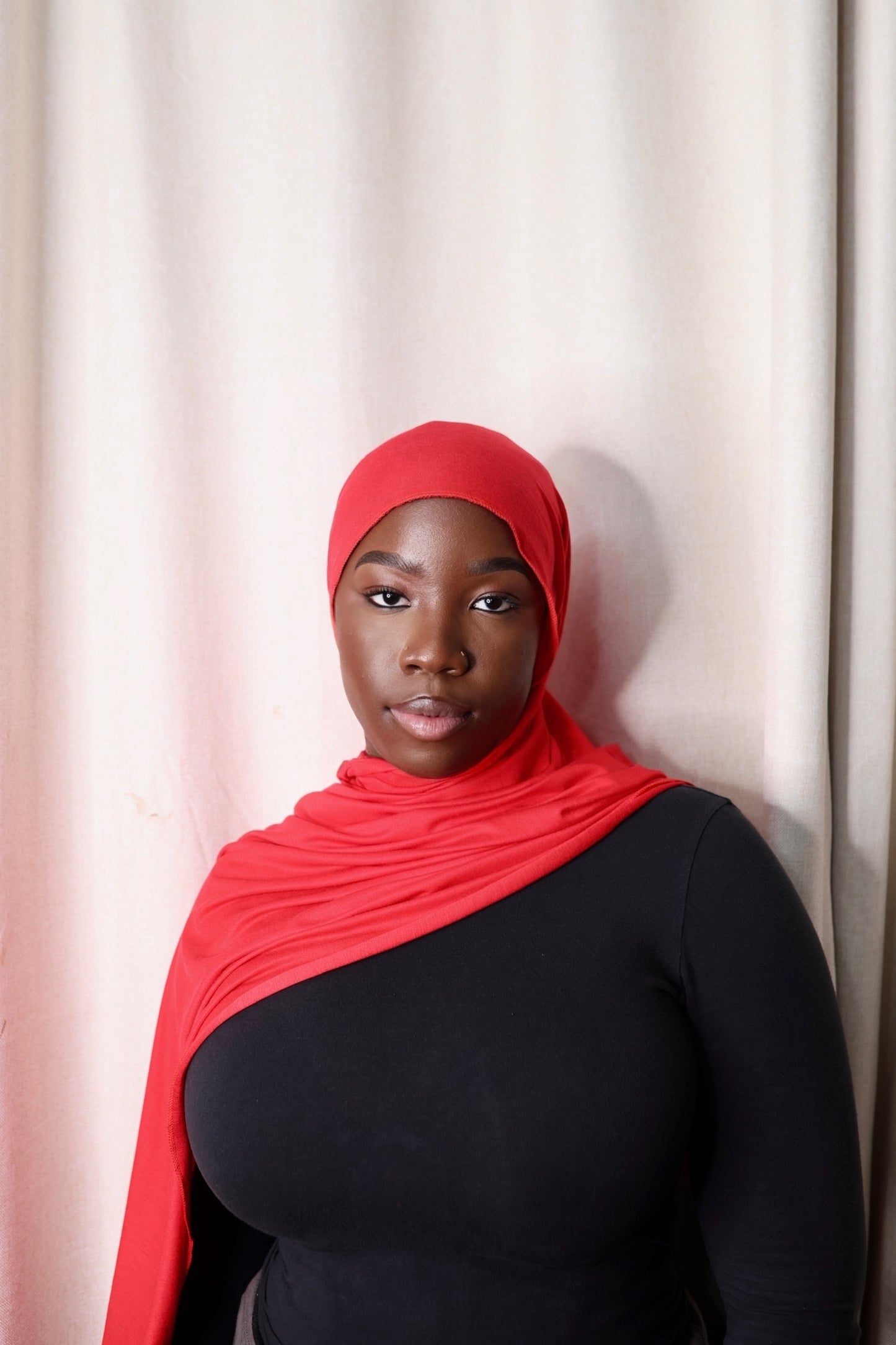 Red Hersey Hijab