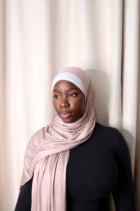Nude Jersey Hijab