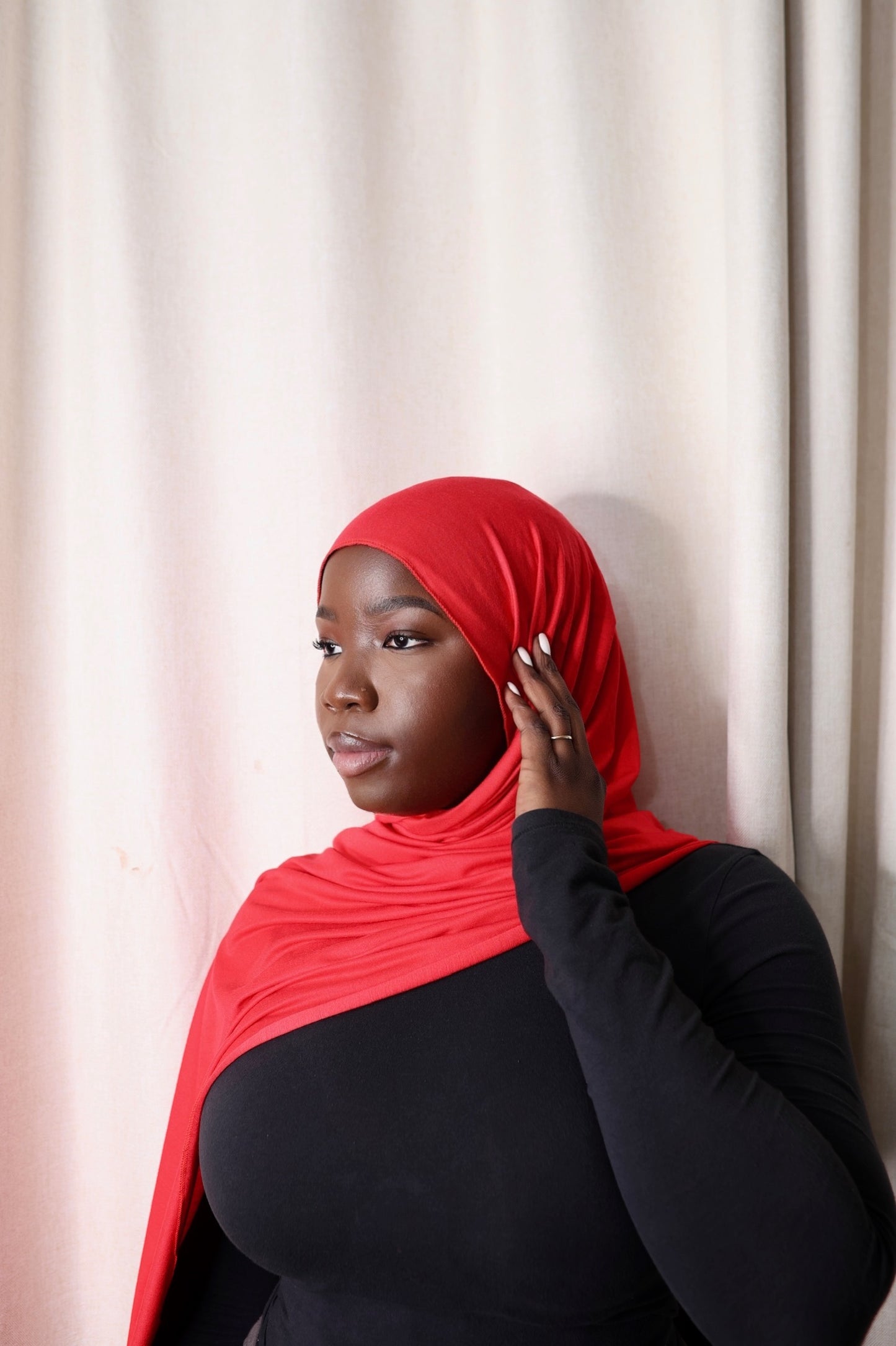 Red Hersey Hijab