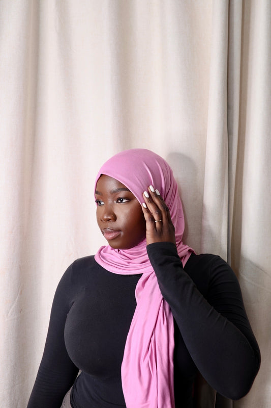 Pink Jersey Hijab