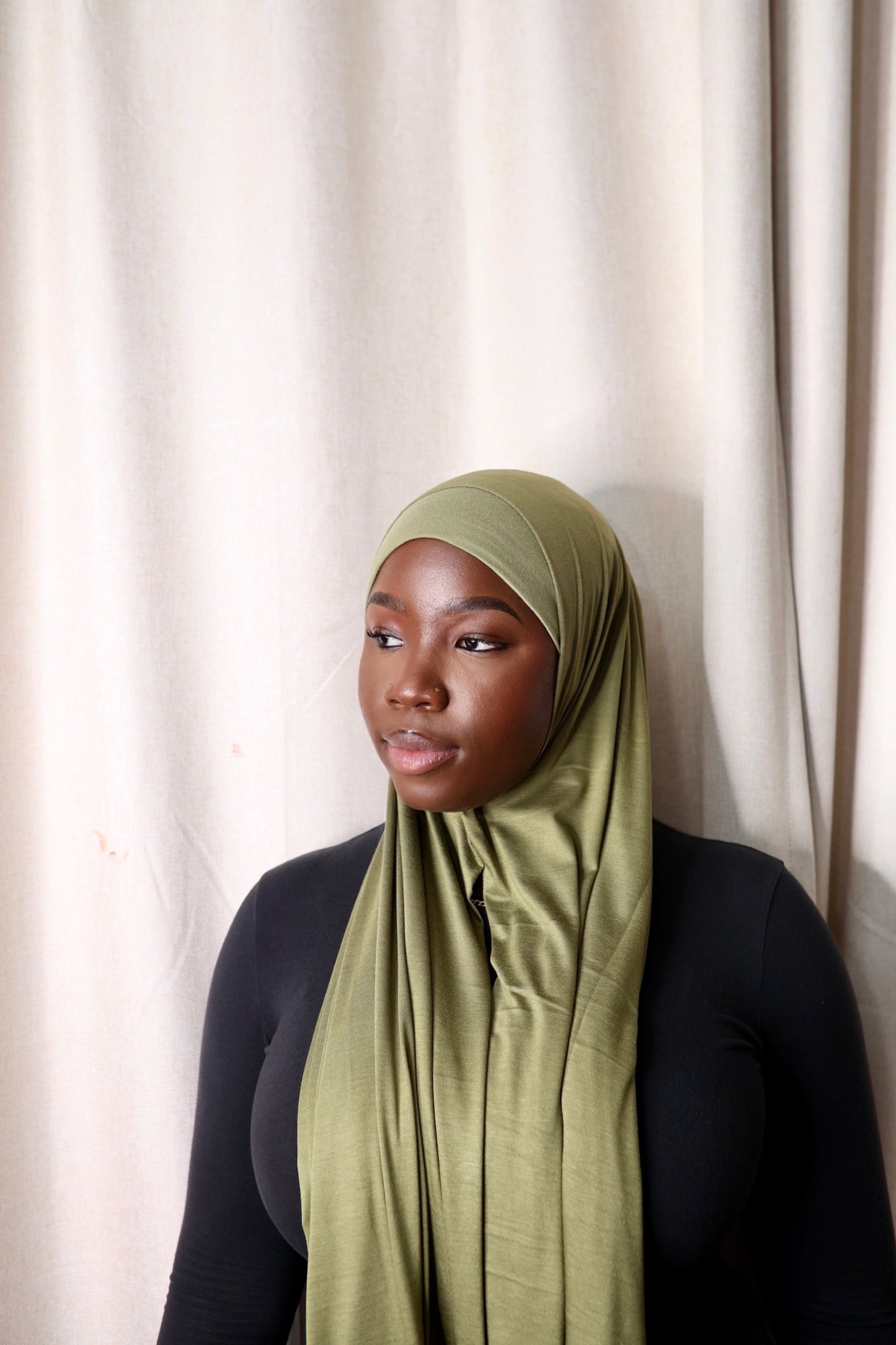 Army Green Jersey Hijab