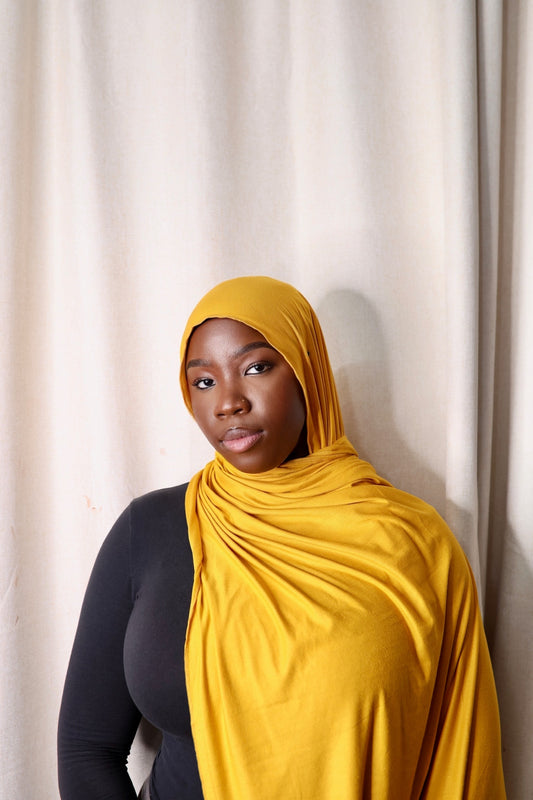 Mustard Jersey Hijab