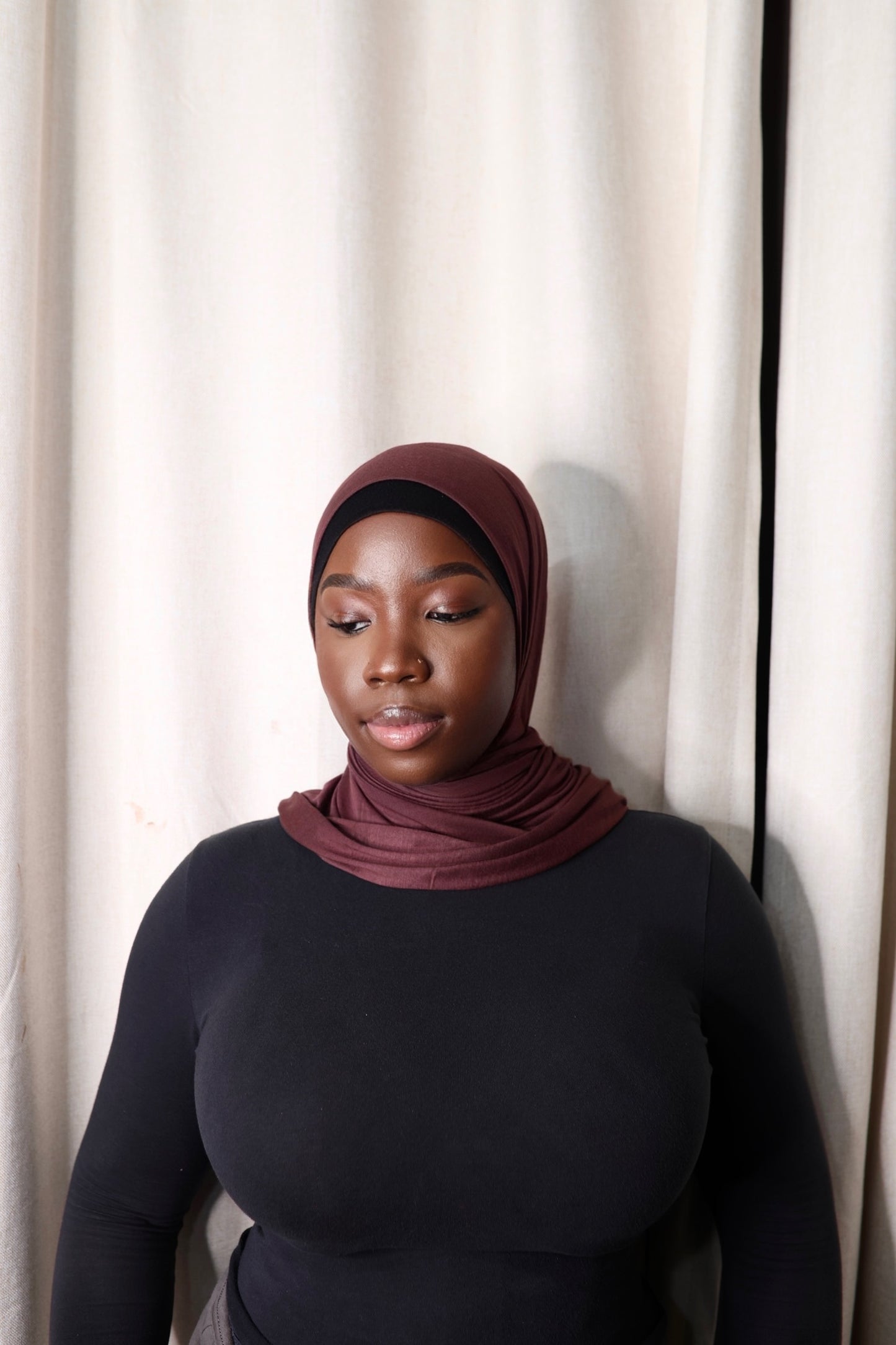 Brown Jersey Hijab