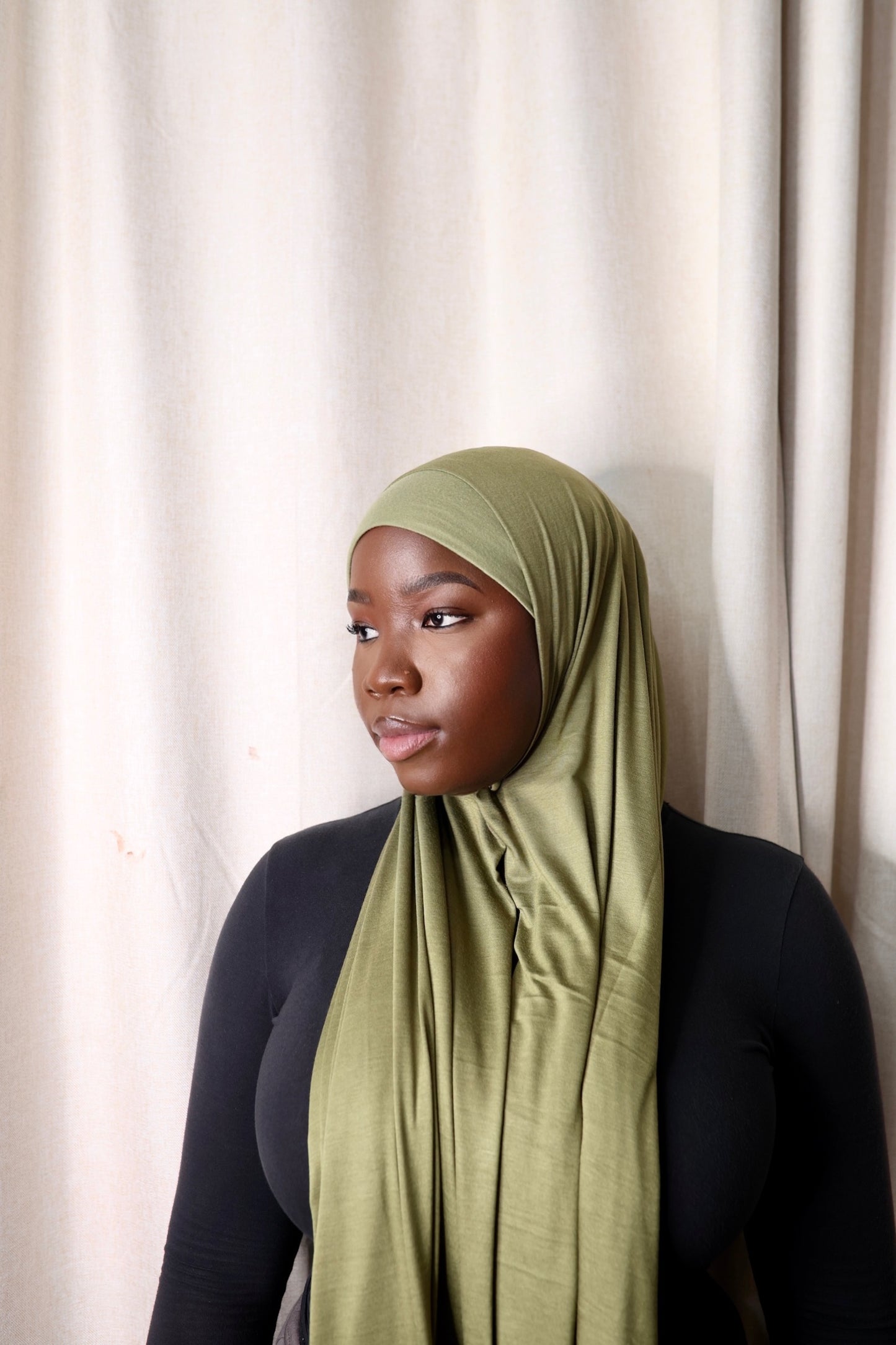 Army Green Jersey Hijab